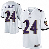 Nike Men & Women & Youth Ravens #24 Stewart White Team Color Game Jersey,baseball caps,new era cap wholesale,wholesale hats